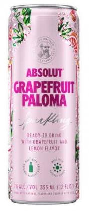 Absolut - Grapefruit Paloma Sparkling (4 pack cans) (4 pack cans)